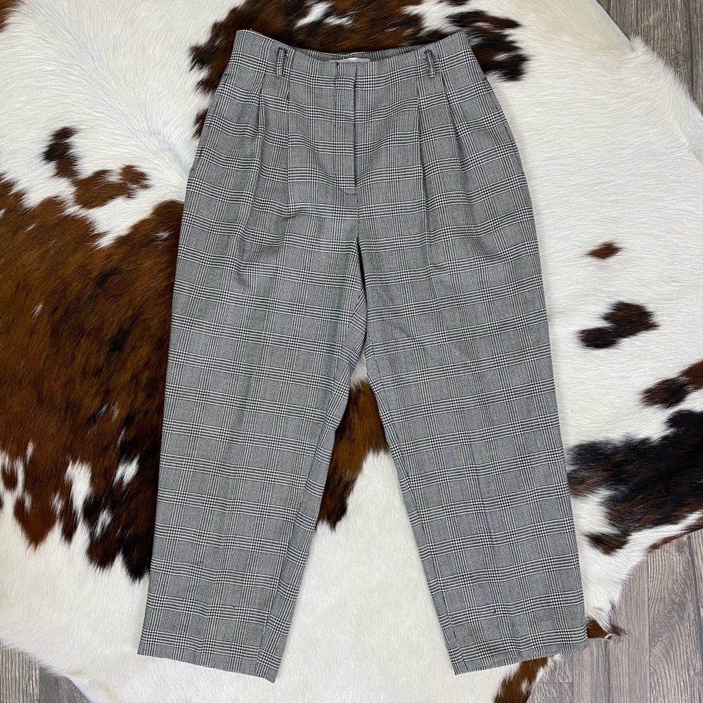 Valarie Stevens Petite Pure Wool Houndstooth Pant